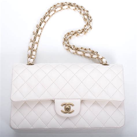 chanel bag white with black trim gold thread cypress|chanel pink ref bag.